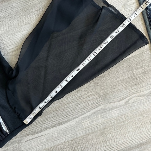 Vintage Montgomery Ward Retro Black and White Women's Maxi Dress - Picture 11 of 11